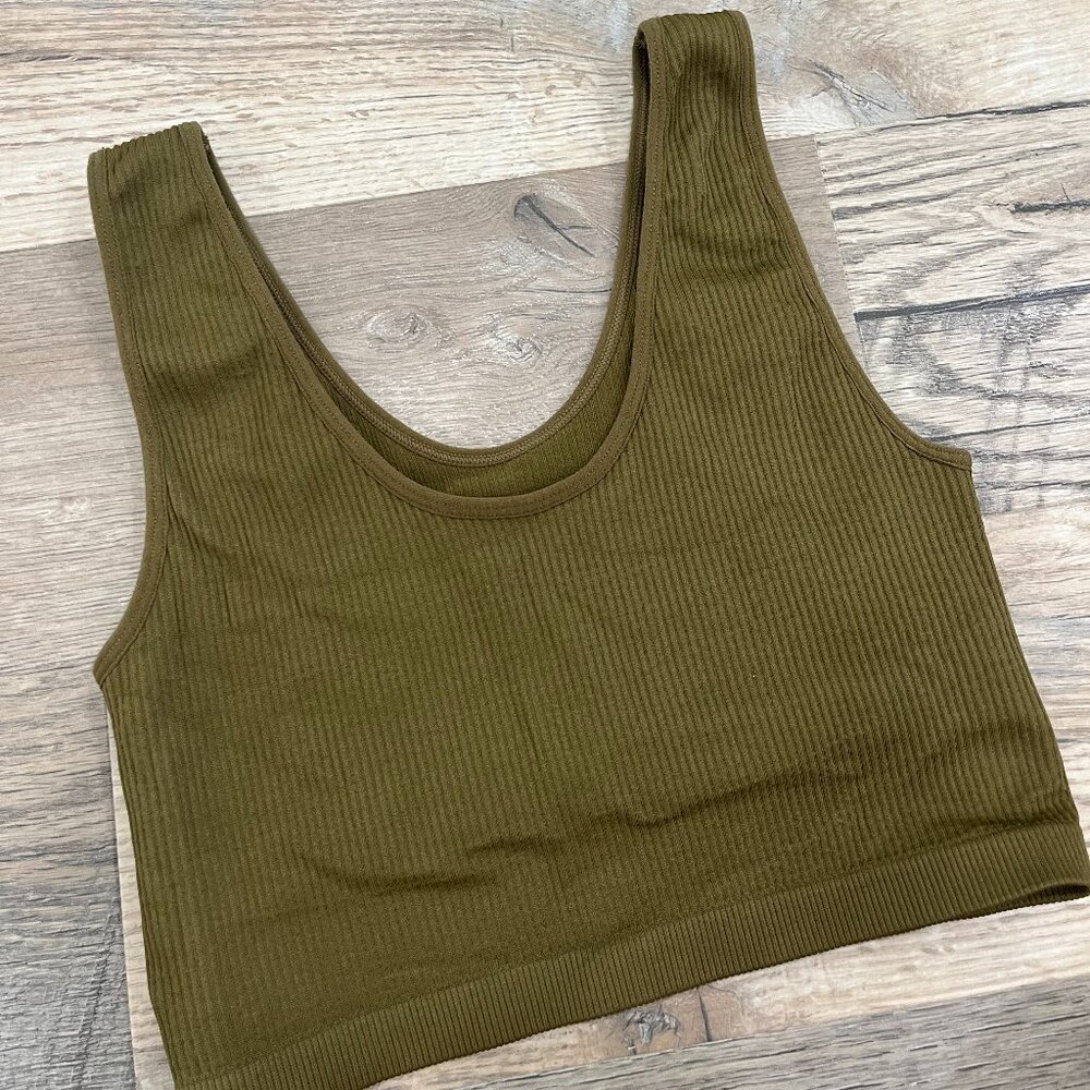 Olive Green Tank Top